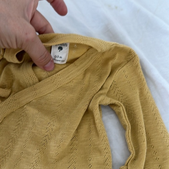 Kate Quinn kimono top yellow 0/3m - Picture 2 of 2